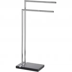 WENKO Полотенцедержатель «Noble Black», цвет schwarz/chromfarben