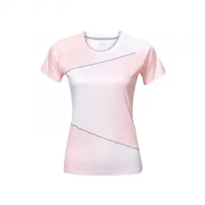 Kawasaki Дышащая быстросохнущая женская футболка с коротким рукавом Milk Tea Pink