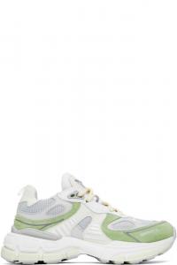 Серые и зеленые кроссовки Sphere Runner Axel Arigato