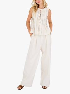 Широкие брюки lina A-VIEW, песочный