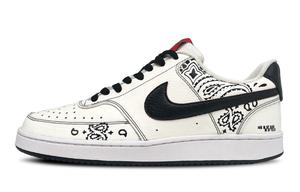 Nike Прочные и легкие низкие скейтерские кроссовки Court Vision 1 мужские черно-белые