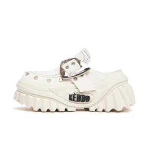 KEDDO Кроссовки с резиновой подошвой устойчивые к истиранию закрытые тапочки женские экрю, цвет Ecru