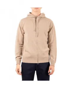 Толстовка с капюшоном и молнией по всей длине Filippo De Laurentiis, бежевый