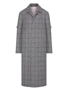 Клетчатое пальто Browne 65 Thom Browne, серый