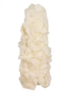 Платье Welles с оборками Khaite, белый