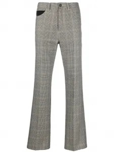 Прямые брюки в клетку глен Marni, черный