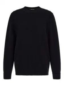 Джемпер с пуговицами Roberto Cavalli, черный