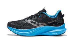 Tempus TanTu 1 Cushioning низкие кроссовки для бега мужские Saucony, черный/синий