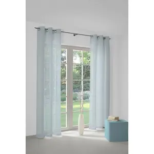 Штора Sunday с люверсами, 1 шт. Wirth, синий