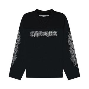 Джерси Chrome Hearts Stadium Mesh Long sleeve Jersey, Black/Gray