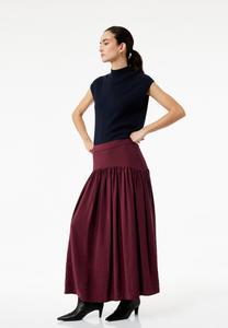 Юбка Koton Maxi skirt, Bordeaux