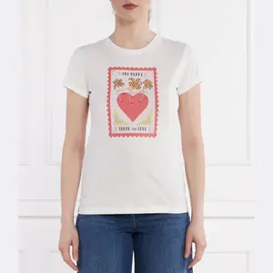 Футболка стандартного кроя Twin-Set, белый