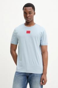 Хлопковая футболка diragolino212 HUGO, синий