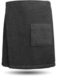 Normani Мужская банная килт из органического хлопка Мерсин черного цвета