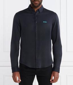 Рубашка мужская Boss Green на пуговицах, синий