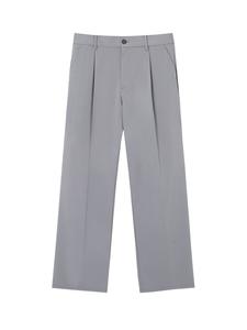 Плиссированные брюки Pull&Bear, серый