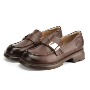 SAFIYA Лоферы женские черно-коричневые - коричневые, цвет Brown