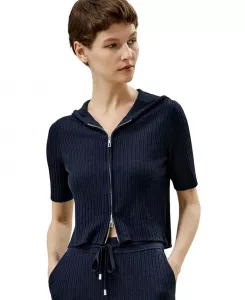 Женская толстовка с капюшоном Oasis Knit LILYSILK, синий