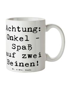 Кружка Забавный дядюшка с надписью на белом фоне Mr. & Mrs. Panda