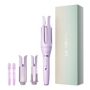 Автоматическая плойка для долговременной укладки, не повреждает волосы, ленивый артефакт T312 TSUYAGLA, фиолетовый