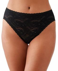 Женское кружевное нижнее белье с высоким вырезом и высоким вырезом Wacoal, черный
