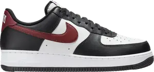 Кроссовки Air Force 1 '07 'Black Dark Team Red', черный