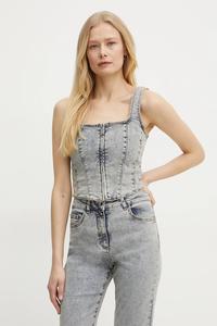 Джинсовая блузка Patrizia Pepe, синий