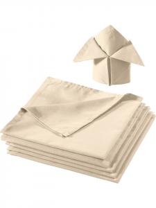 Redbest  Набор из 6 хлопковых салфеток Seattle бежевого цвета
