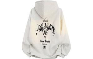 Толстовка Unisex Hooded Moderate Heavyweight ZIAREL, белый heather серый