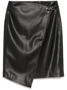 Мини-юбка из искусственной кожи Karl Lagerfeld, черный