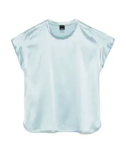 Футболка с круглым вырезом и короткими рукавами Pinko, синий