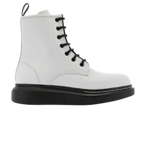 Ботинки Alexander McQueen Hybrid Lace-Up Boot, белый