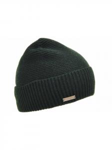 вязаная шапка зеленого цвета Seeberger
