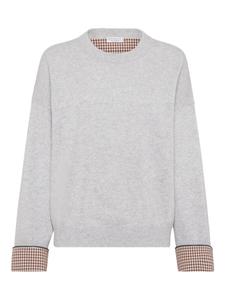 Brunello Cucinelli кашемировый джемпер, серый