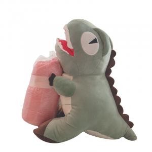 Мягкая игрушка милый мультяшный динозаврик теплые ручки плюшевая кукла высота 48см MENGMENGBUNNY, коралл