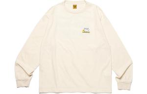 Футболка с длинным рукавом и принтом логотипа HUMAN MADE, белый