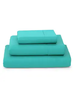 Роскошные простыни из смеси вискозы и бамбука — охлаждающие и дышащие, шелковистые и мягкие Cosy House Collection, turquoise/aqua