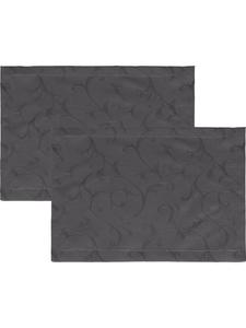 Erwin Müller Набор жаккардовых салфеток под тарелки, 2 шт , Дюссельдорф, антрацитовый цвет