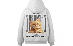 Толстовка Unisex Hooded Moderate Heavyweight ZIAREL, белый heather серый