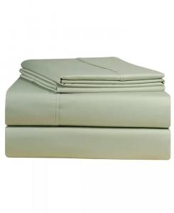 Наборы однотонных сверхглубоких сатиновых простыней плотностью 500 нитей Pointehaven, зеленый