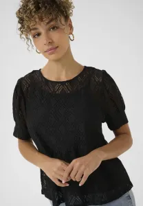 Блузка с баской Cream, Pitch Black