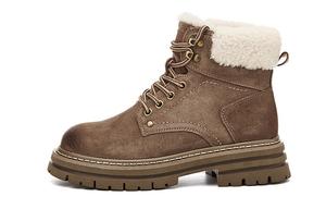 Ботинки женские DAPHNE Martin на шнуровке, коричневый