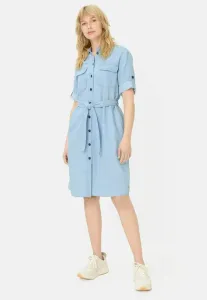Mit knopfleiste denim dress Camel Active, Bleached Blue