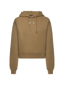 Худи с нашивкой-логотипом Jacquemus, бежевый