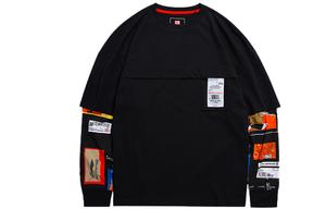 Футболка Li-Ning мужская черная с круглым вырезом умеренно прямого кроя