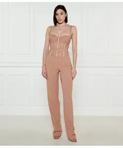 Комбинезон Slim fit Elisabetta Franchi, бежевый