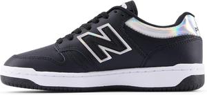 Детские кроссовки New Balance 480 V1 на шнуровке (унисекс), белый/черный