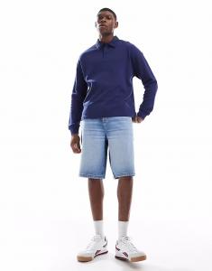 Удлиненные джинсовые шорты ASOS DESIGN светло-голубого цвета