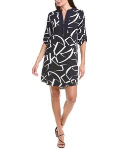 Джозеф Рибкофф Платье-трапеция с полузастежкой Joseph Ribkoff, синий