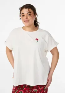 Пижамная блузка с принтом mit Zizzi, Antique White